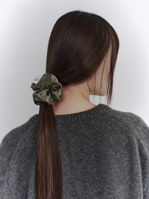 High density 100% silk scrunchie (3colors)