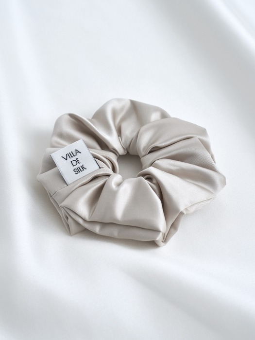 High density 100% silk scrunchie (3colors)