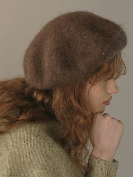 Lossy angora beret_6color