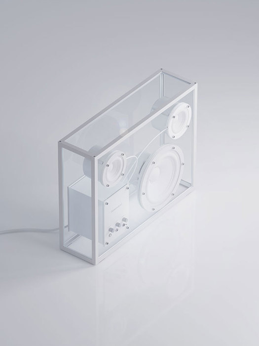 트랜스페어런트 라지 화이트 투명 블루투스 스피커 TRANSPARENT Speaker