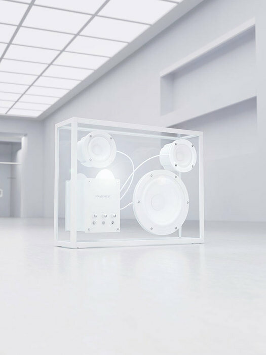 트랜스페어런트 라지 화이트 투명 블루투스 스피커 TRANSPARENT Speaker