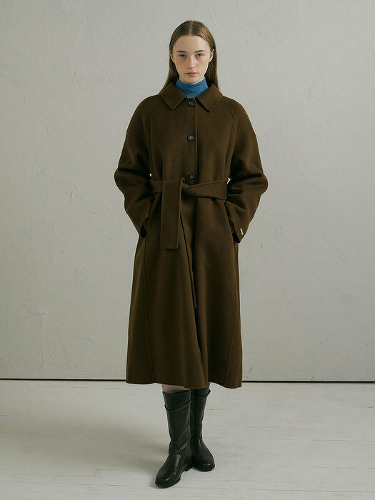 Manon handmade maxi coat (brown)