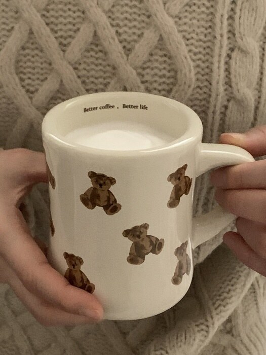 코지브라운베어 머그잔 (홈카페 컵 선물용)