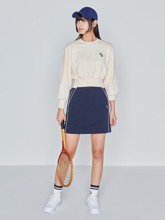 CROP SWEATSHIRT (IVORY)