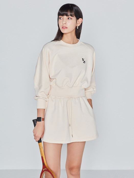 CROP SWEATSHIRT (IVORY)