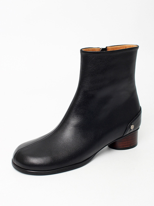 Eloel ornament low heel boots_black