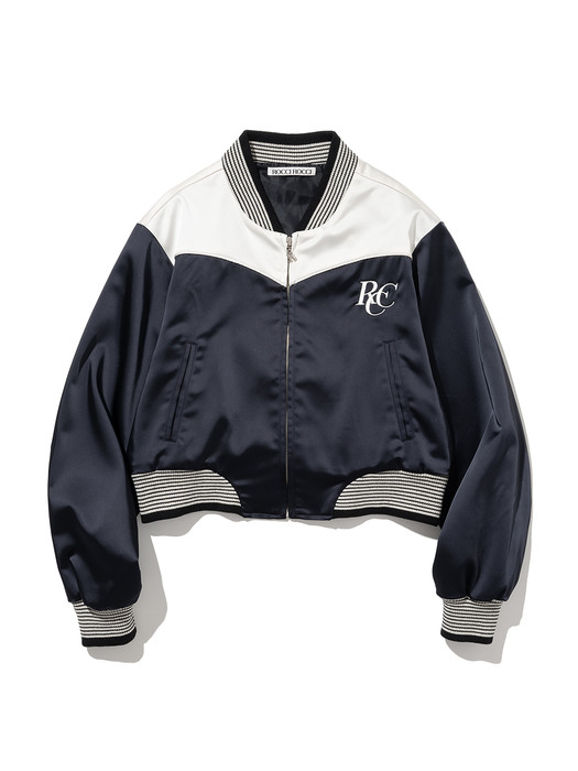 RCC Satin Varsity Jacket [NAVY]