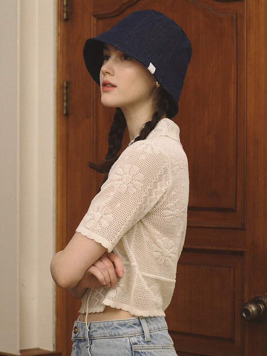 [단독] Teen denim bucket hat _ 3color