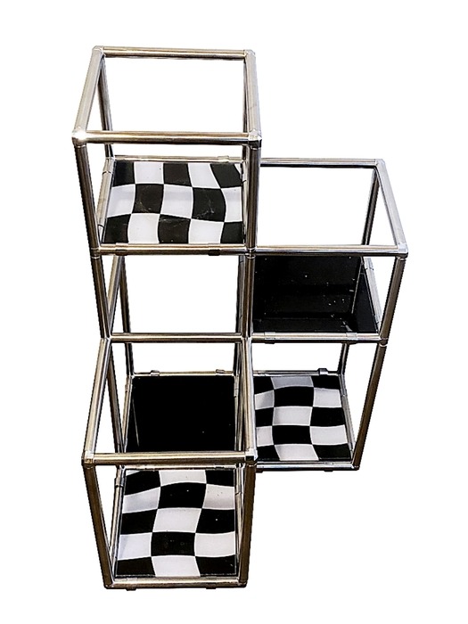 Three-tier module shelf