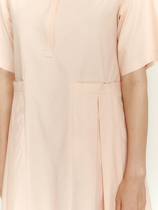 4.69 Classy shirt dress (Peach pink)