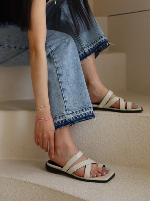 Tidy strap slide sandal _ (3 colors)