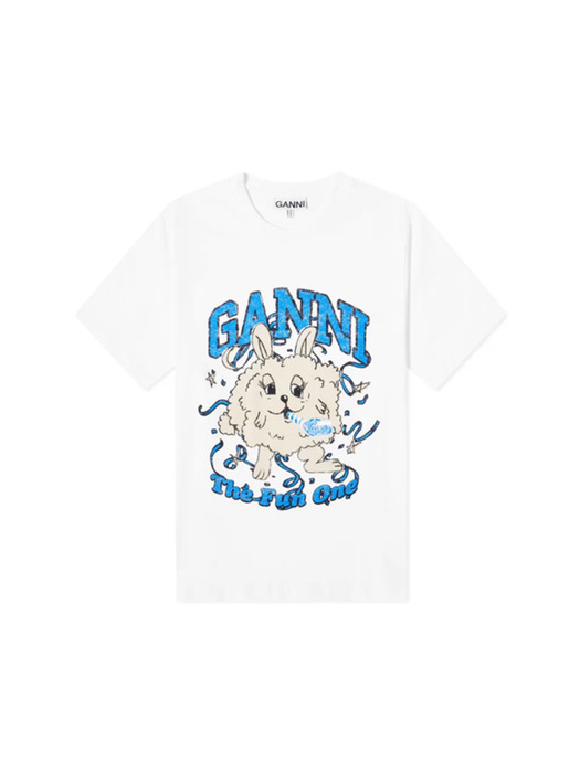 가니 릴렉스핏 펀 버니 반팔 티셔츠 T3673 151