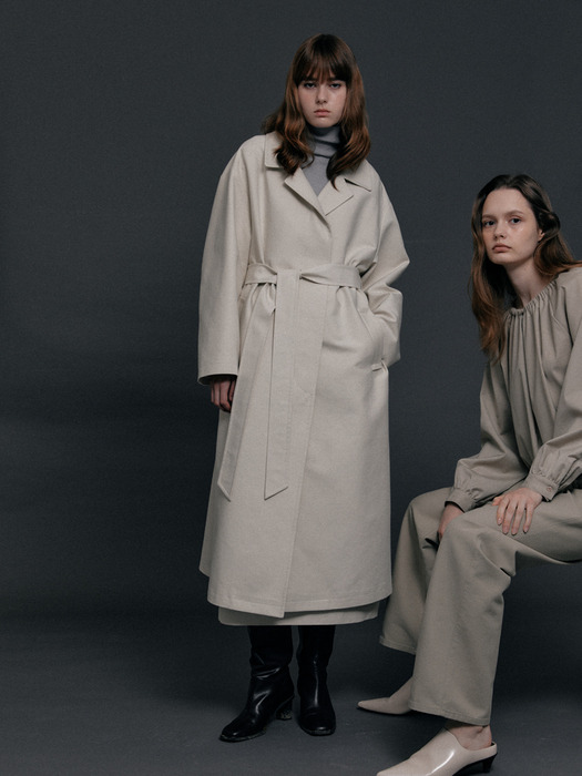 MID-WEIGHT COTTON SINGLE TRENCH