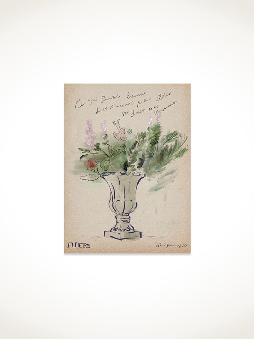 The Old Pot with Flowers Postcard