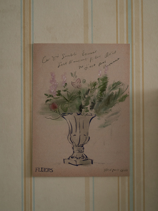 The Old Pot with Flowers Postcard