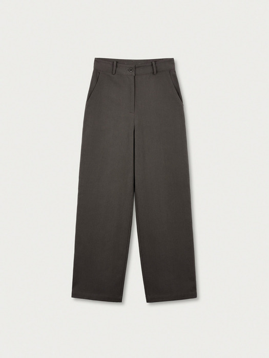 Pocket Straight Pants Brown