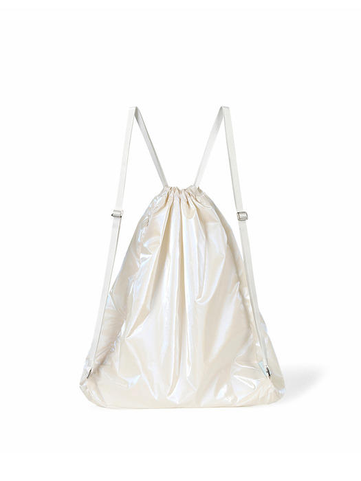 RIBBON STRING BAG - PEARL IVORY