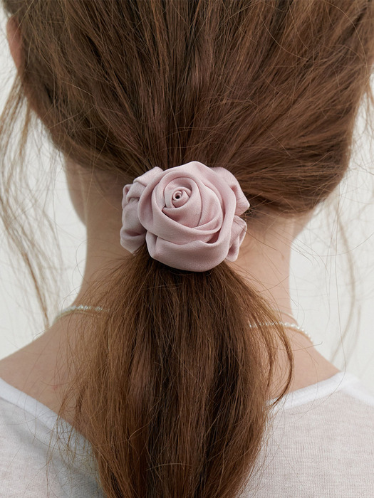 Satin Rose Scrunchy (L241MHA080)