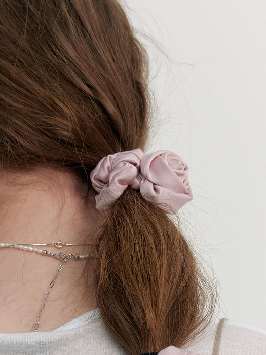 Satin Rose Scrunchy (L241MHA080)