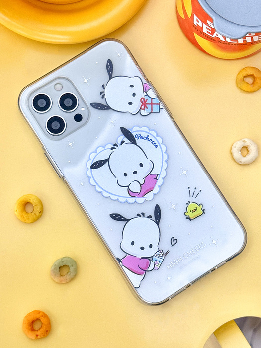 Pochacco Heart Clear Case_HC2433CP002O