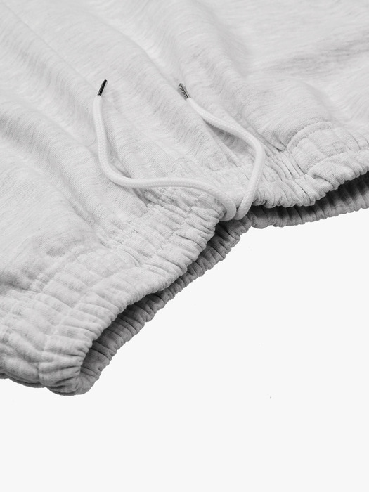 Cotton String Sweatpants White Merange