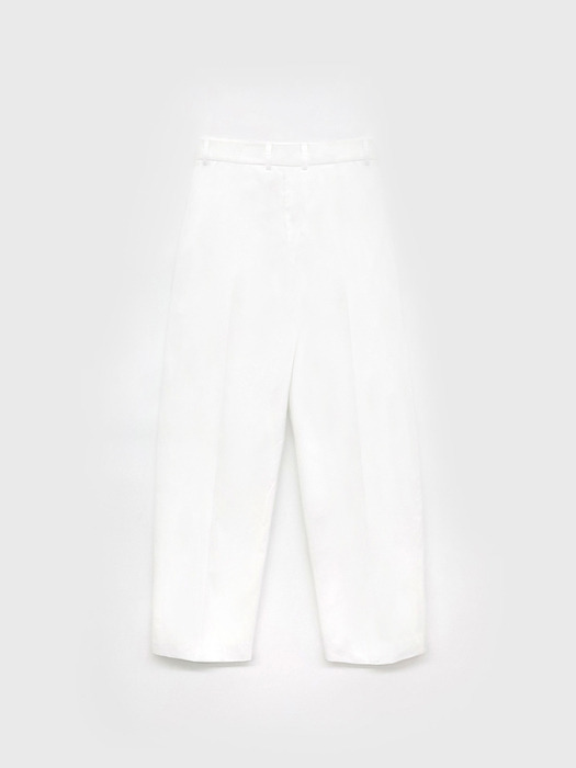Cotton Volume Pants - White