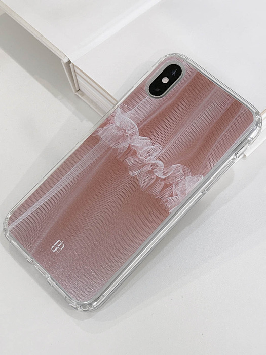 Peach lace jellhard case