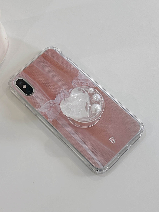 Peach lace jellhard case