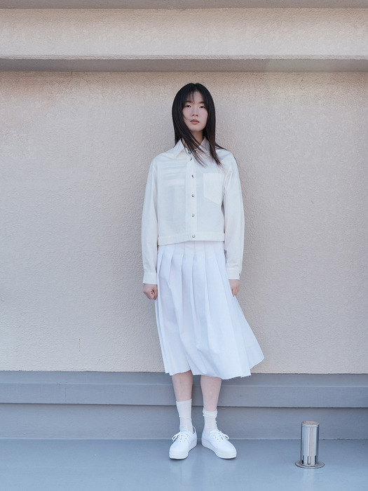 COTTON CROP SHIRT JACKET_OFF WHITE