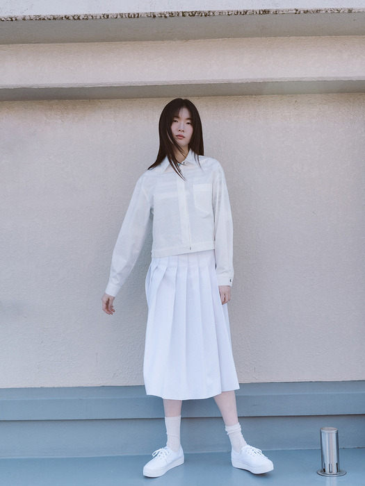 COTTON CROP SHIRT JACKET_OFF WHITE