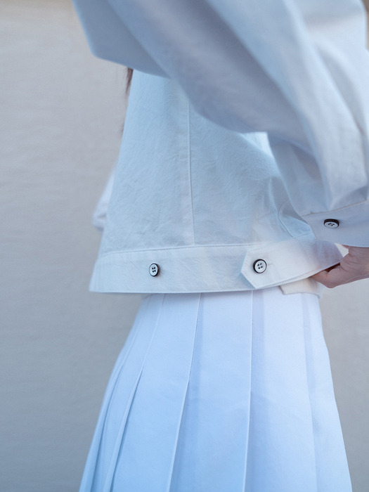 COTTON CROP SHIRT JACKET_OFF WHITE