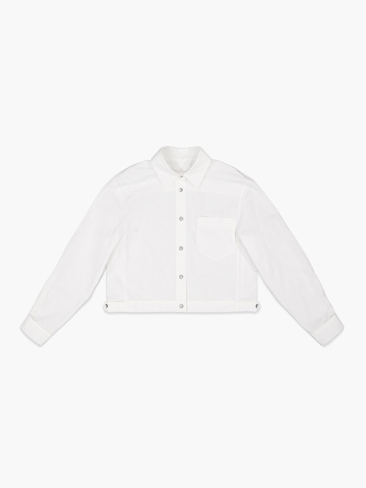 COTTON CROP SHIRT JACKET_OFF WHITE