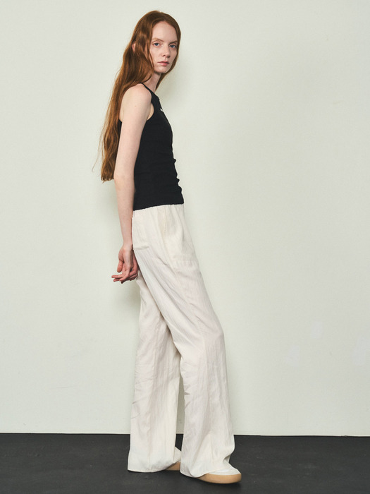 Summer Boot-cut Pants_CTB522(Cream)