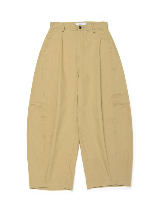 twist bigwide chino pants_be