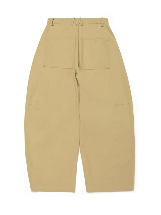 twist bigwide chino pants_be