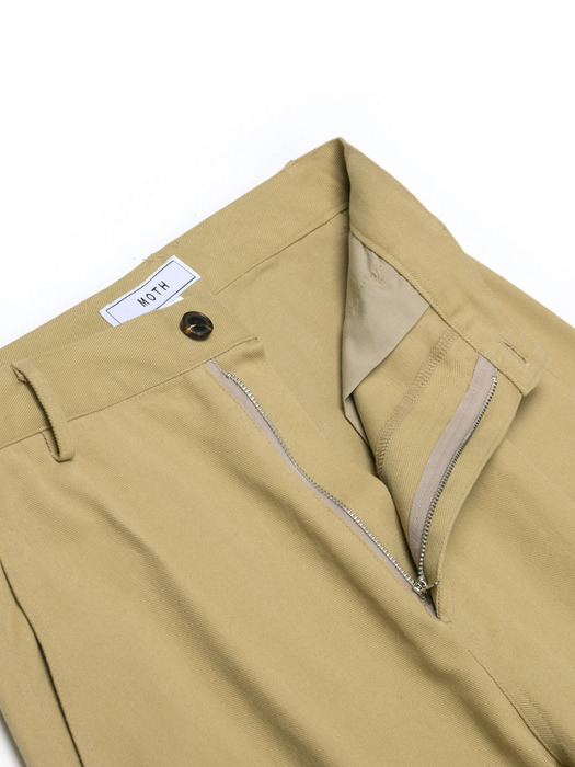 twist bigwide chino pants_be