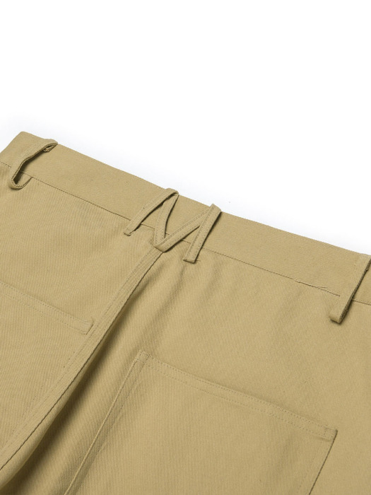 twist bigwide chino pants_be