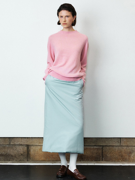 BANDING DETAIL PADDING LONG SKIRT [3COLORS]