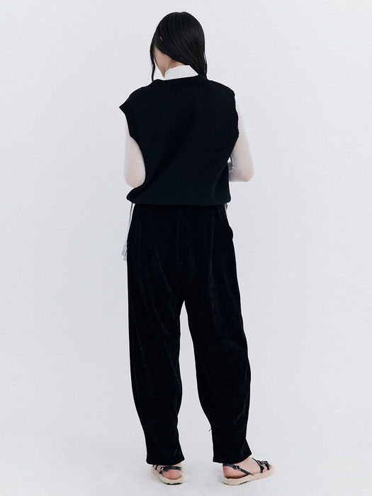 Corduroy Balloon Pants_Black