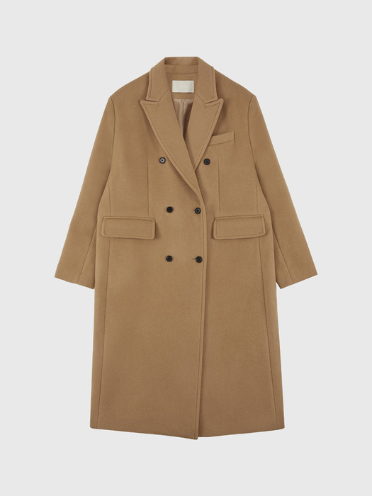 Wool Classic Double-breast Long Coat