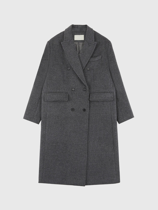 Wool Classic Double-breast Long Coat