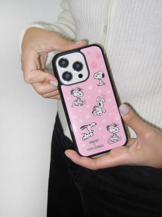 Pink snoopy epoxy case_HC249DEP002O