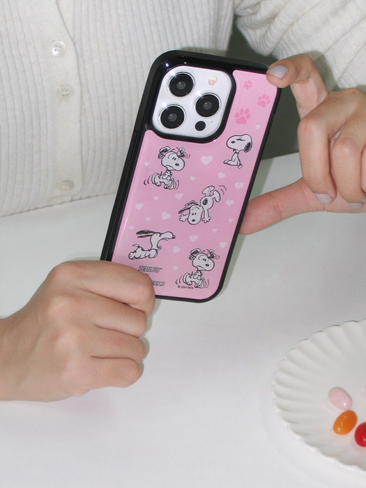 Pink snoopy epoxy case_HC249DEP002O