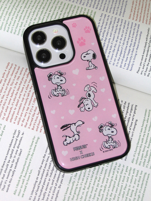 Pink snoopy epoxy case_HC249DEP002O