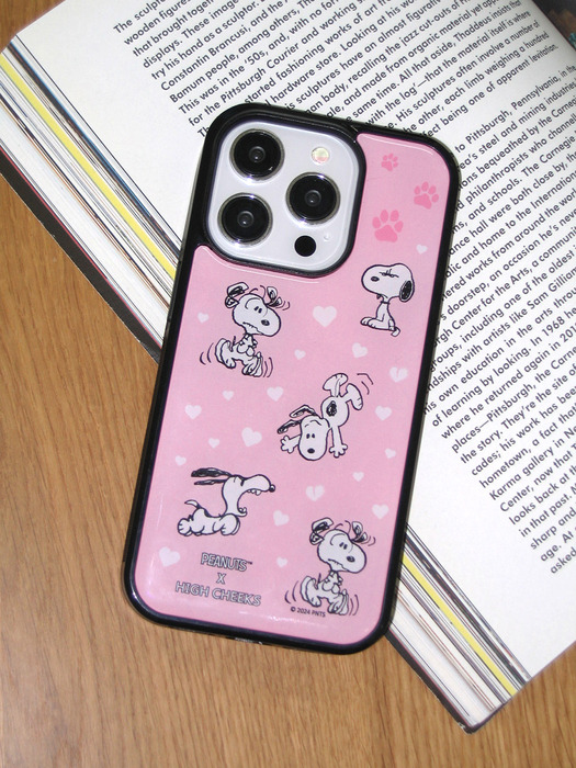 Pink snoopy epoxy case_HC249DEP002O