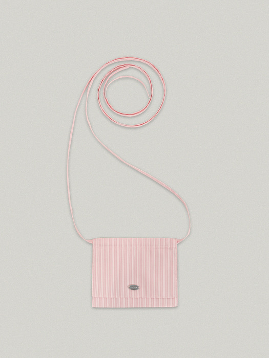 SLOT STRIPE SHIRT [PINK]