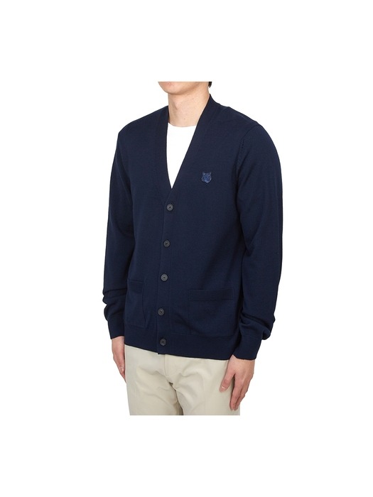 MAISON KITSUNE 메종키츠네 볼드 폭스헤드 남성 가디건 MM00509KT1036 P476