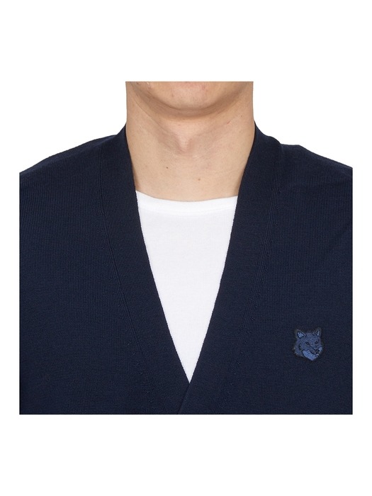 MAISON KITSUNE 메종키츠네 볼드 폭스헤드 남성 가디건 MM00509KT1036 P476