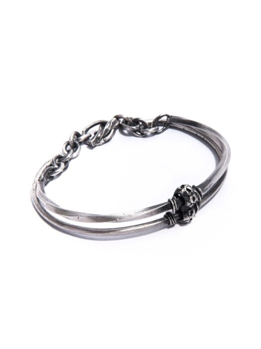 SILVER PIRATE CONNECTED BRACELET