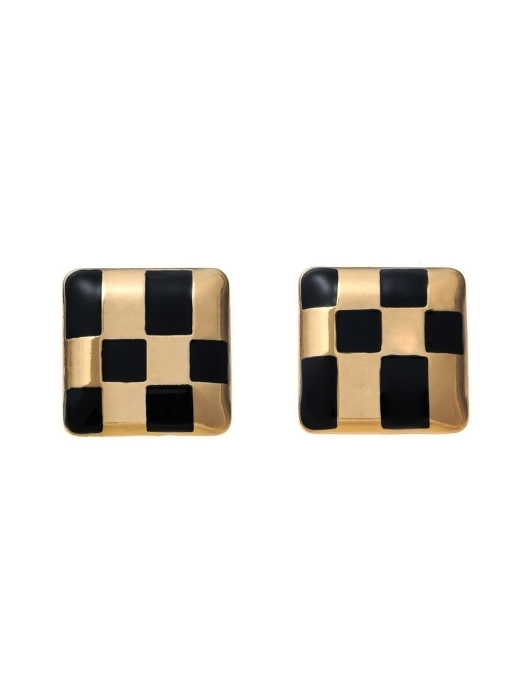 Chessboard earrings